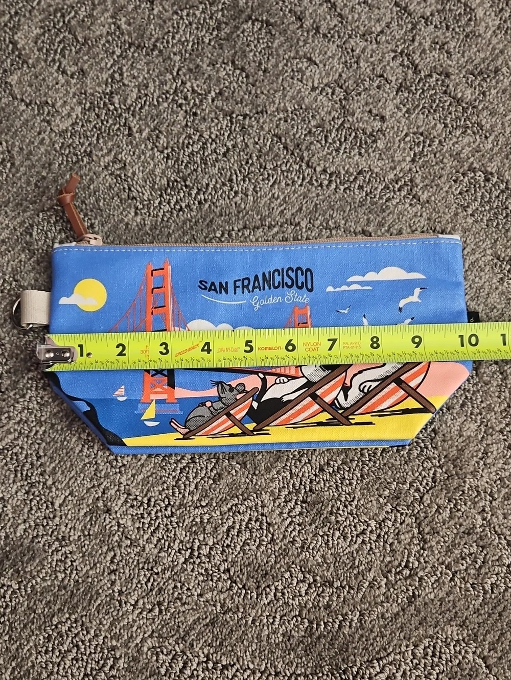 Chalo & Co San Francisco Zipper Pouch Travel Cosmetic Bag